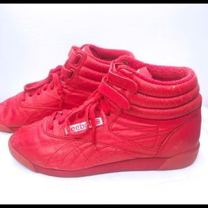 Vintage 80s Red Reebok Hightops